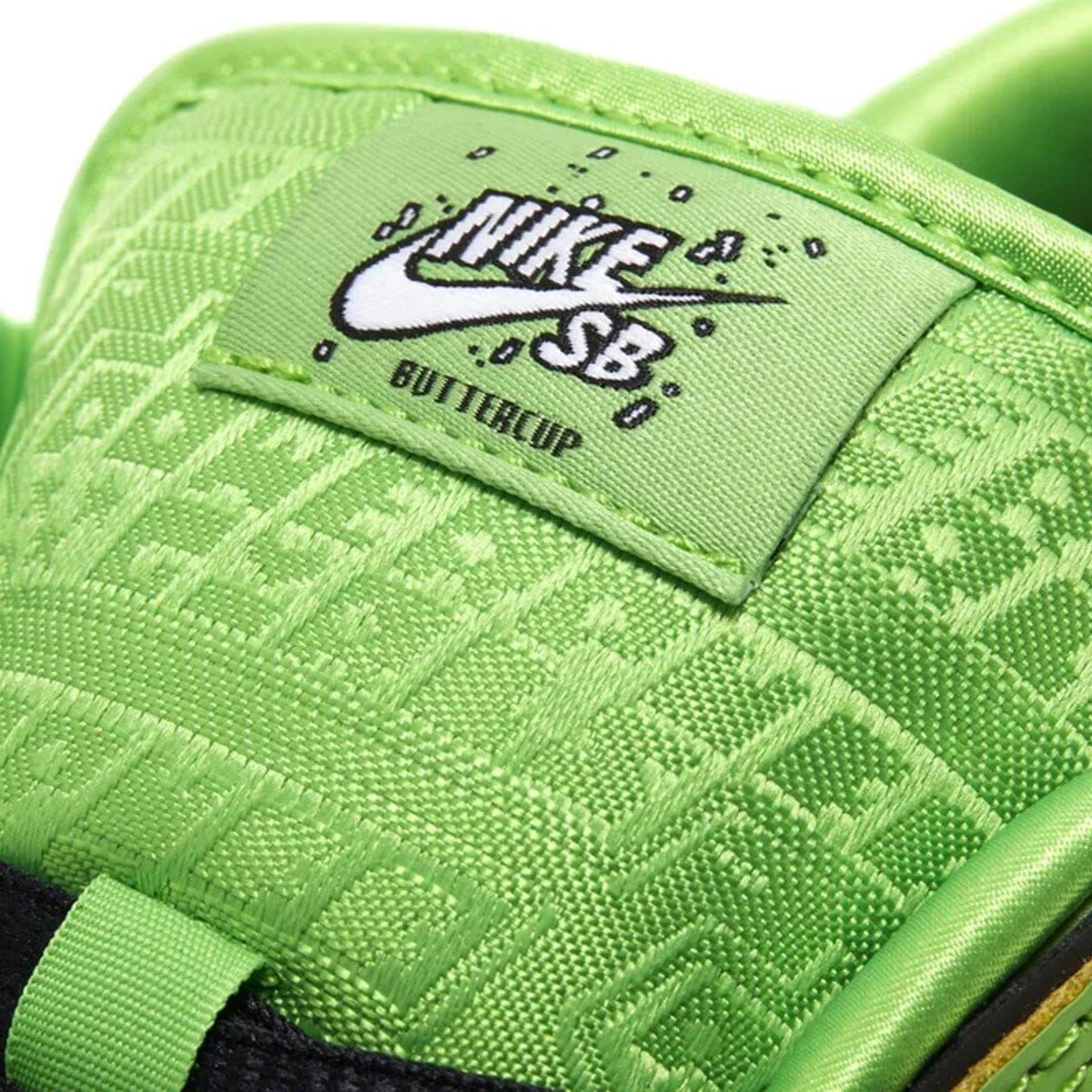Nike SB Dunk Low "The Powerpuff Girls x Buttercup" Meninas Super Poderosas Verde Blizz Sneakers 