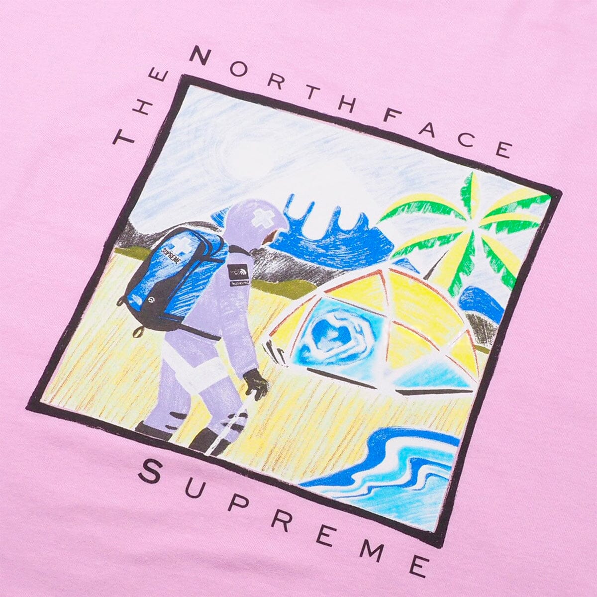 Camiseta Supreme The North Face Sketch S/S Top Light Purple Camiseta Supreme Blizz Sneakers 